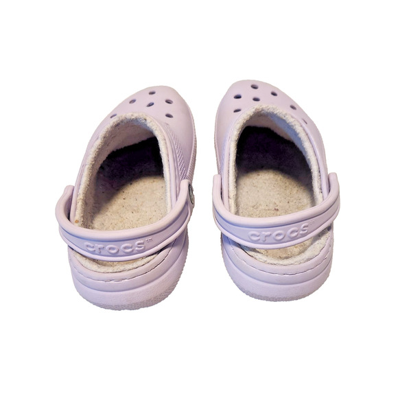Crocs Classic Clogs Lined Light Purple Woman Size 8 Men 6 - Picture 3 of 7